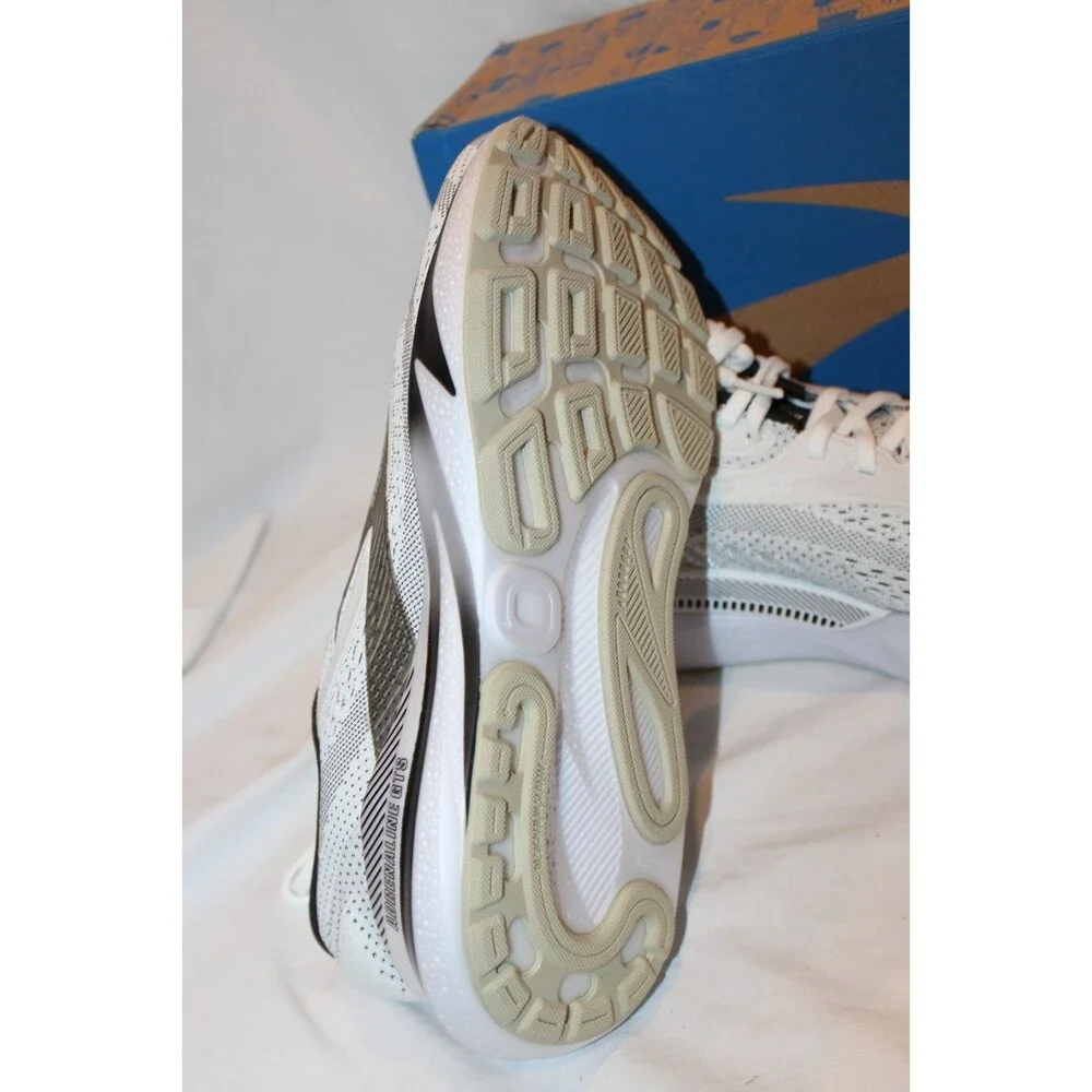 Brooks Adrenaline GTS 24 Men's Running Athletic Sneakers WHITE BLACK sz 8.5